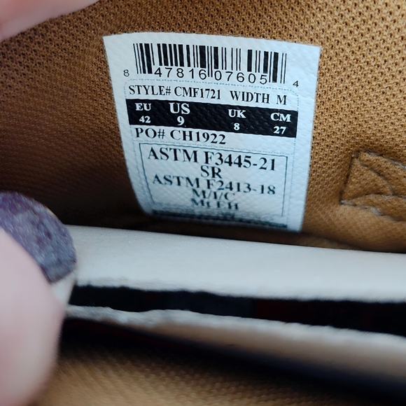 CARHARTT Rugged Flex CMF1721 11" Wellington Composite Toe MEN'S Size 9 M - Picture 8 of 10